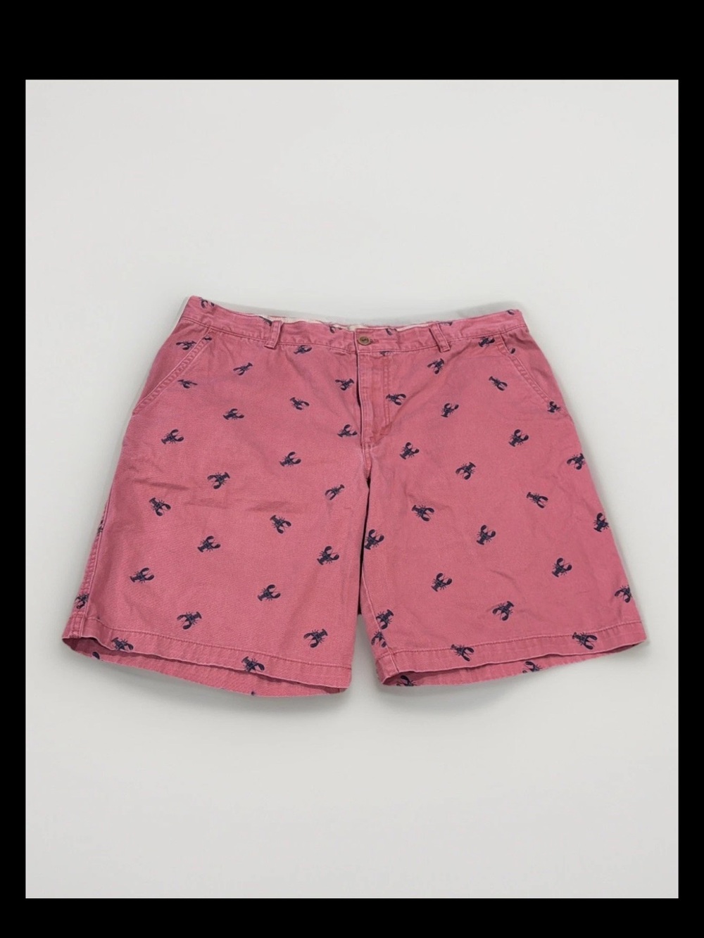 IZOD Saltwater Shorts Mens 40 X 10.5 Lobster Preppy Summer Beach Chino Pockets